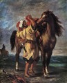 Marocan und sein Pferd romantische Eugene Delacroix